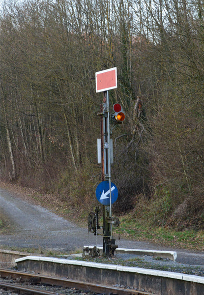 Signal mécanique d'arrêt simplifié SNCB