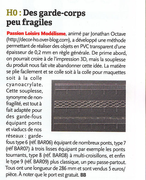 Article dans Loco Revue du mois de décembre