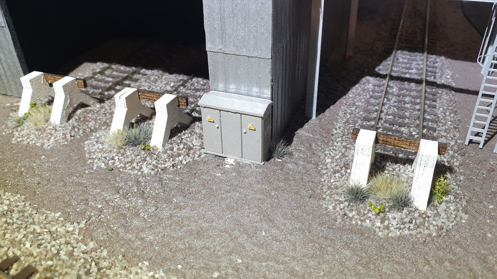 HEU01-1/72-Lot de 10 heurtoirs asymétriques bi-bloc