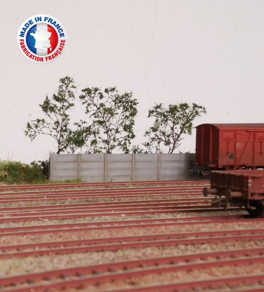 CLO01-1/72-LOT DE 2 PALISSADES - CLOTURES BÉTON - Type 1