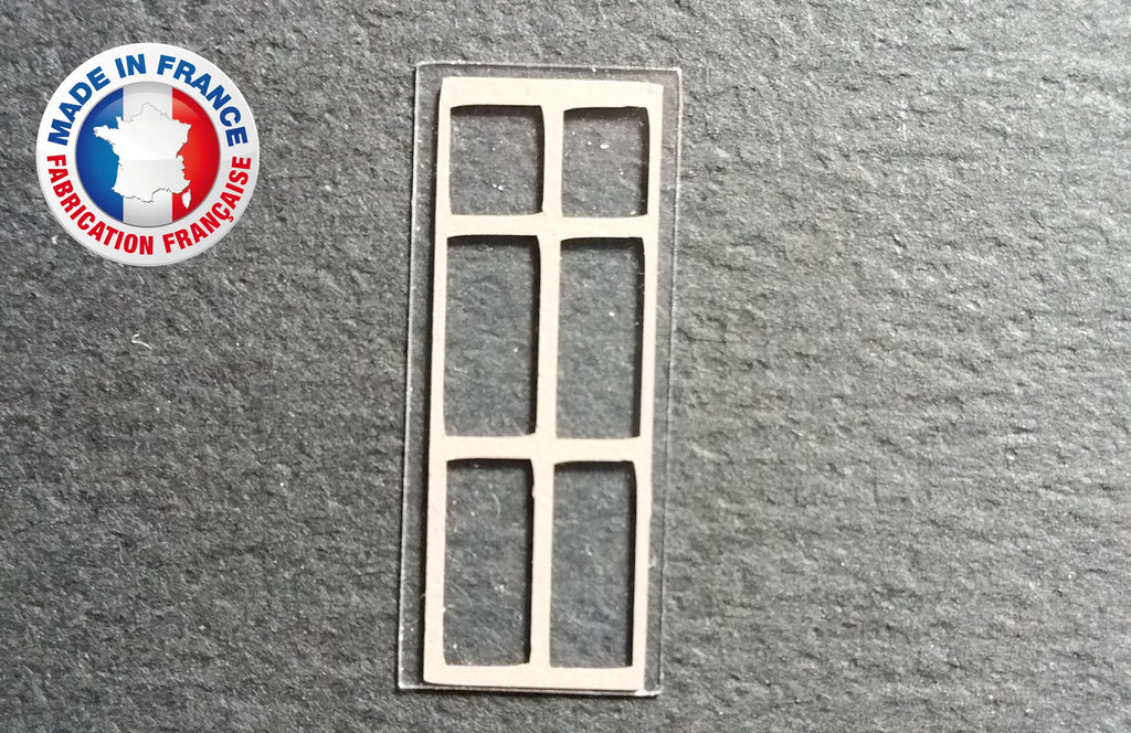 FEN07-1/72-Lot de 10 fenêtres type 7