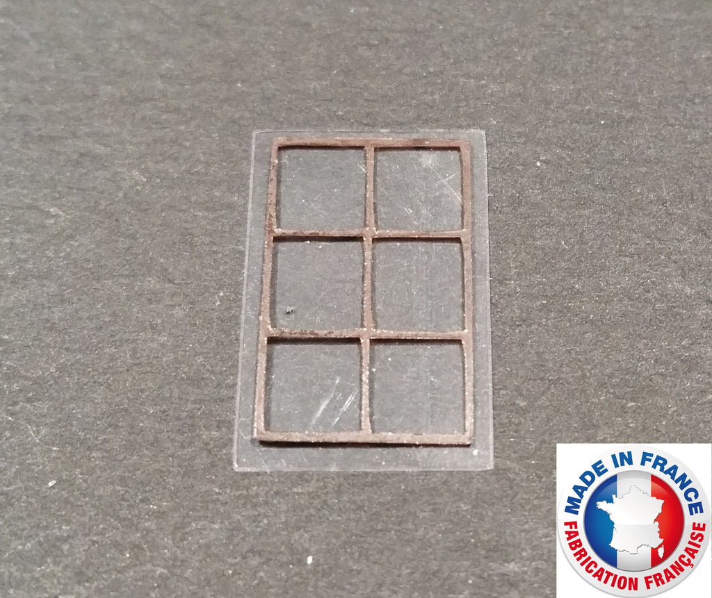 FEN13-1/72-Lot de 10 fenêtres type 13
