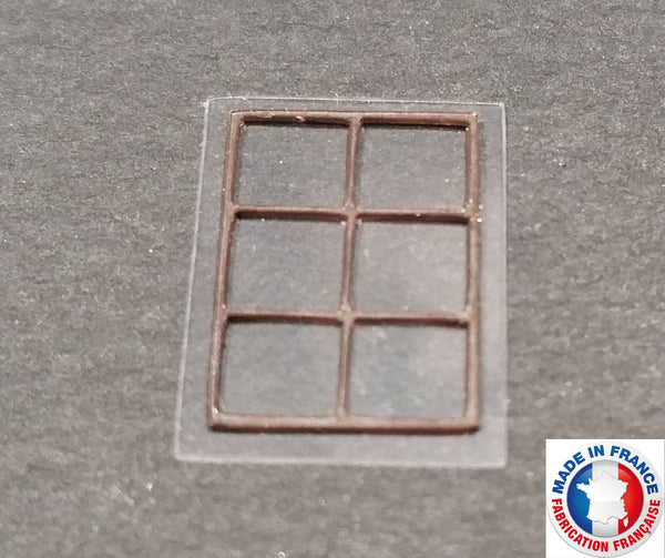 FEN14-1/72-Lot de 10 fenêtres type 14