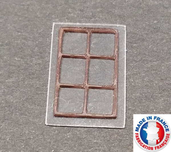 FEN15-1/72-Lot de 10 fenêtres type 15