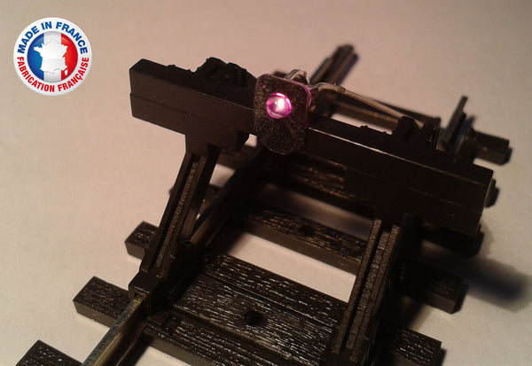 FEU02-1/72-Lot de 10 feux de heurtoir avec led violette