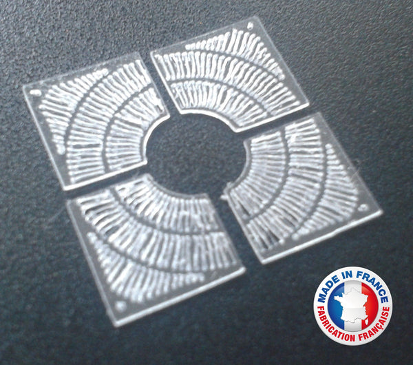 GRI01-1/72-Lot de 20 grilles de pied d'arbres - type 1