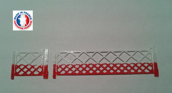 PAS01-1/72-LOT DE 2 BARRIÈRES DE PASSAGE A NIVEAU Type 1