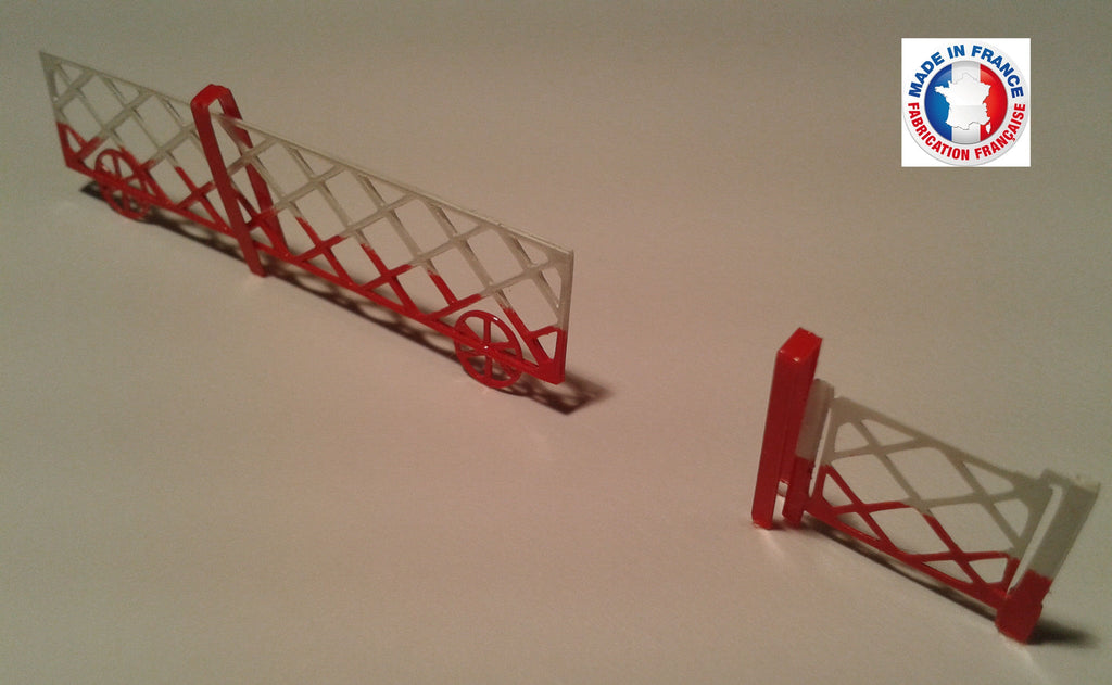 PAS03-1/72-LOT DE 2 BARRIÈRES DE PASSAGE A NIVEAU Type 3