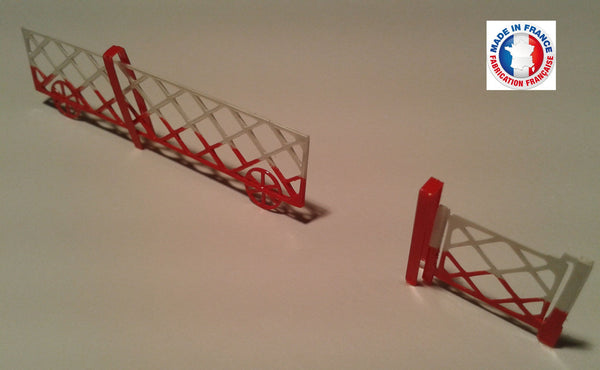 PAS03-1/72-LOT DE 2 BARRIÈRES DE PASSAGE A NIVEAU Type 3