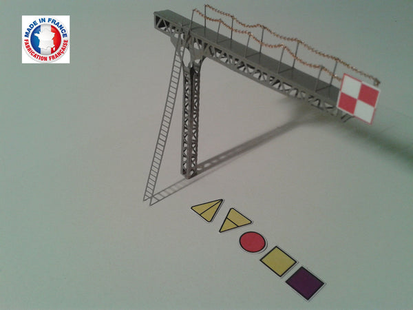 POT03-1/72-Kit potence PLM type 1 avec signaux mécaniques