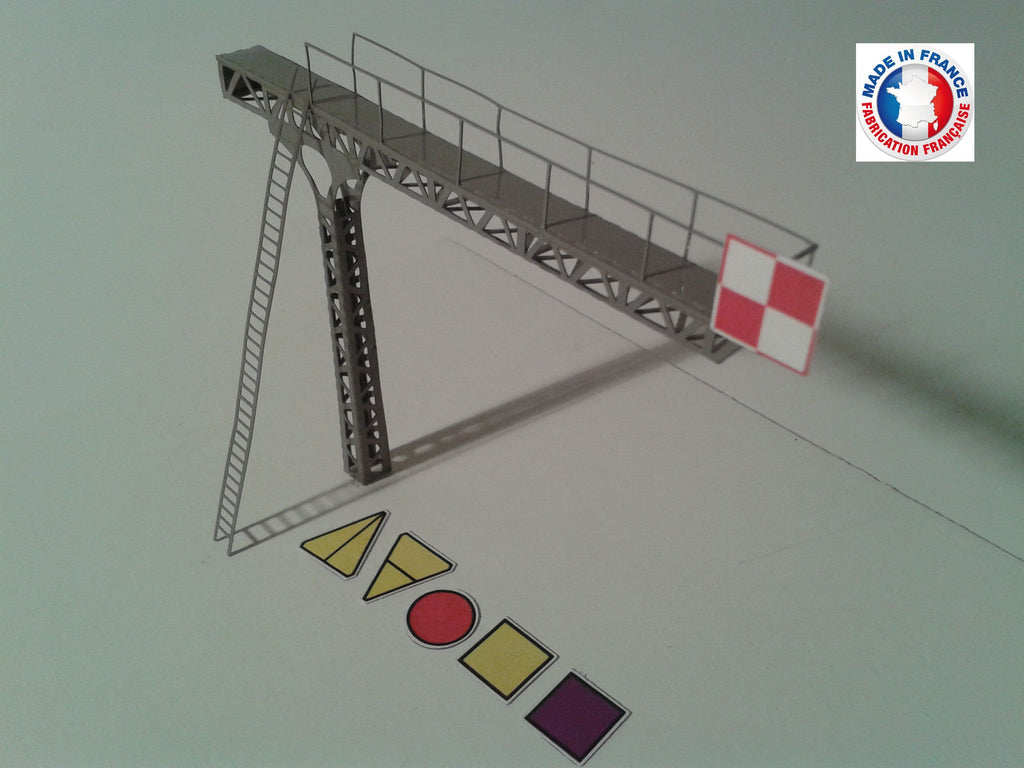 POT04-1/72-Kit potence PLM type 2 avec signaux mécaniques