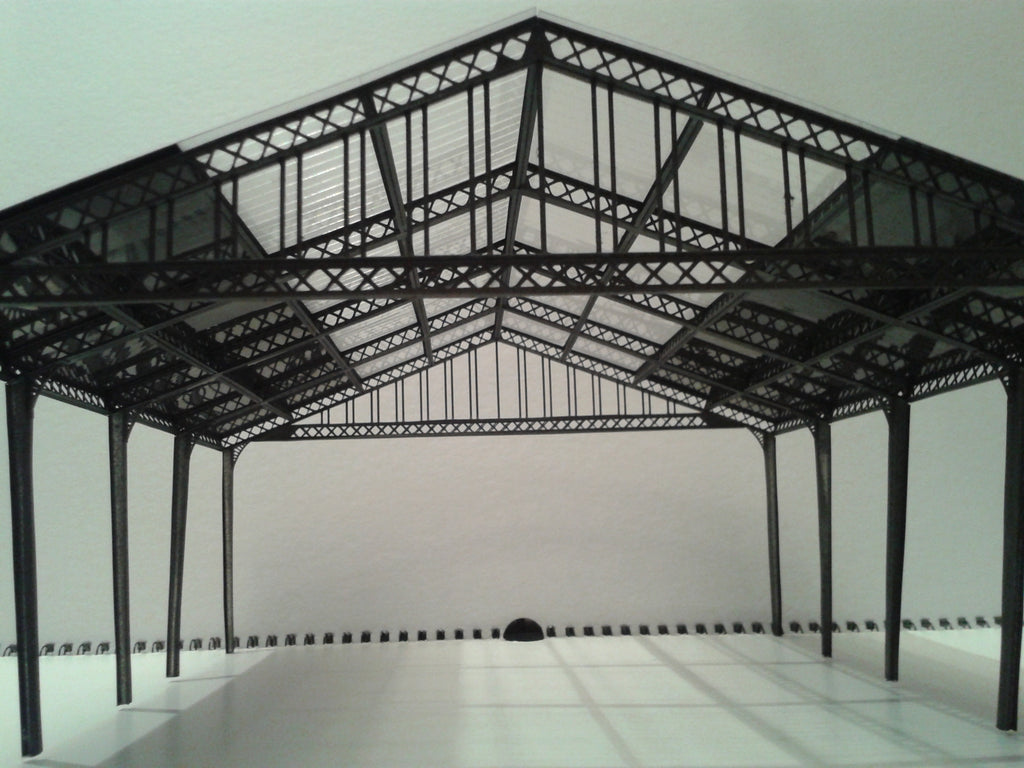 VER03-HO-Kit à monter et peindre verriere de gare / marquise