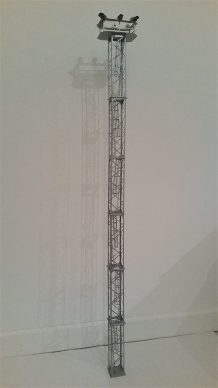 PYL09-0-Kit pylone / mât eclairage 6 niveaux avec 6 projecteurs blanc chaud