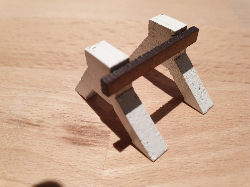 HEU01-HO-Lot de 10 heurtoirs asymétriques bi-bloc