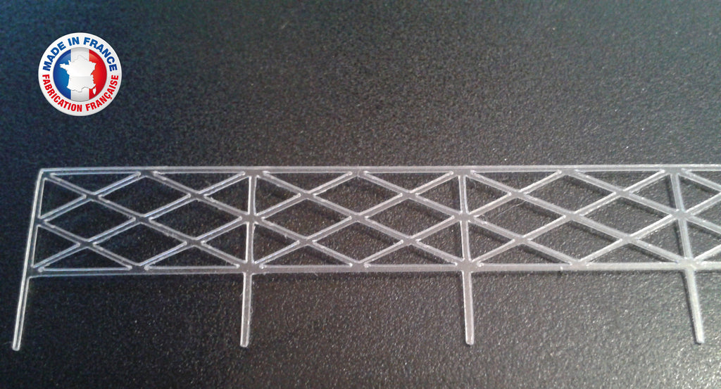 BAR08-HO-LOT DE 2 BARRIÈRES - BALUSTRADES -GARDES CORPS Type 8