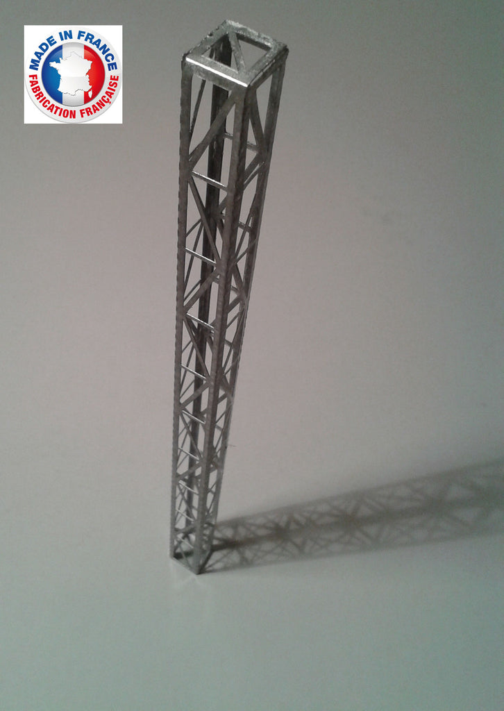 PYL01-HO-Lot de 4 pylônes 10mm type Eiffel