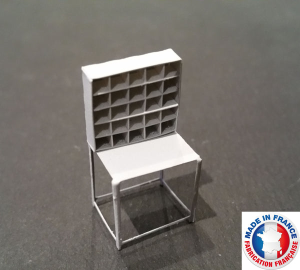 TRI01-1/72-Lot de 6 casiers de tri postal