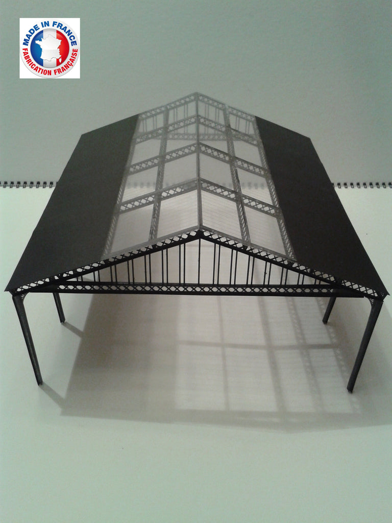 VER03-HO-Kit à monter et peindre verriere de gare / marquise